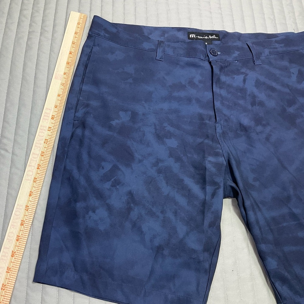 TravisMathew Performance Stretch Golf Shorts Mens Size 38 Blue Tonal Cloud Print - Picture 5 of 8